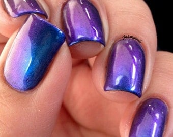 PURPLE HAZE -Multi-Chrome Color Shifting Nail Polish Puple, Green, Blue, Cyan