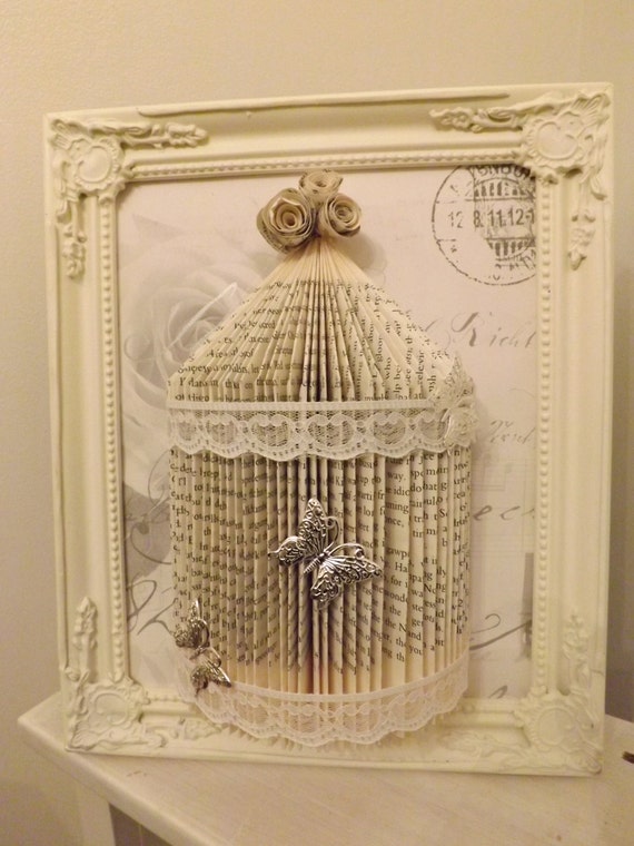 shabby-chic-bird-cage-origami-book-folding-art