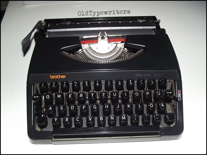 Orange brother 220 deluxe Custom made Working Vintage Typewriter