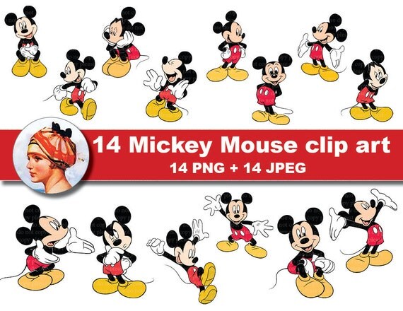 etsy mickey mouse clipart - photo #10