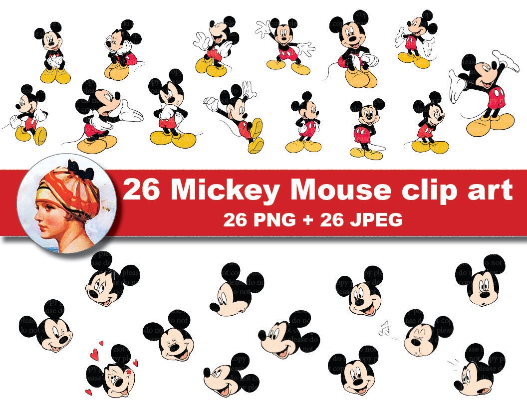 etsy mickey mouse clipart - photo #6