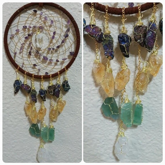 Items similar to Healing Crystal Dream Catcher on Etsy