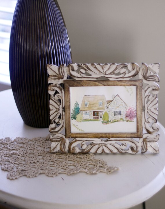 custom home watercolor