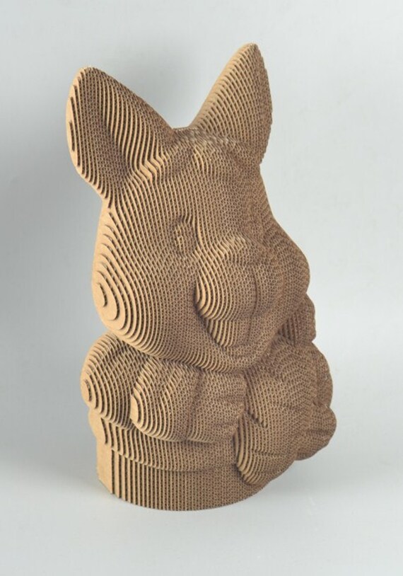Rabit Model DIY Cardboard Craft by boardatta