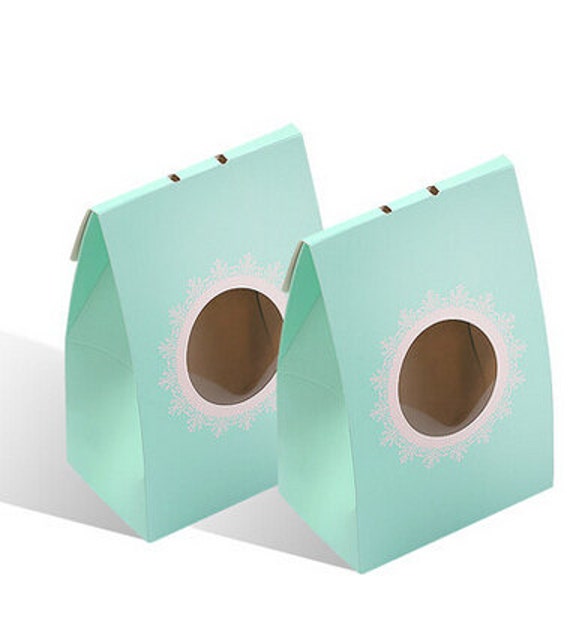 Items similar to 50 pcs 9.5*6.5*14.5cm Mint green gift packaging boxes