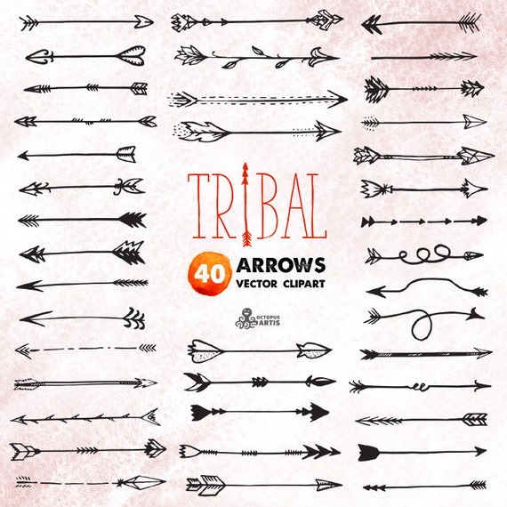 free tribal arrow clipart - photo #13