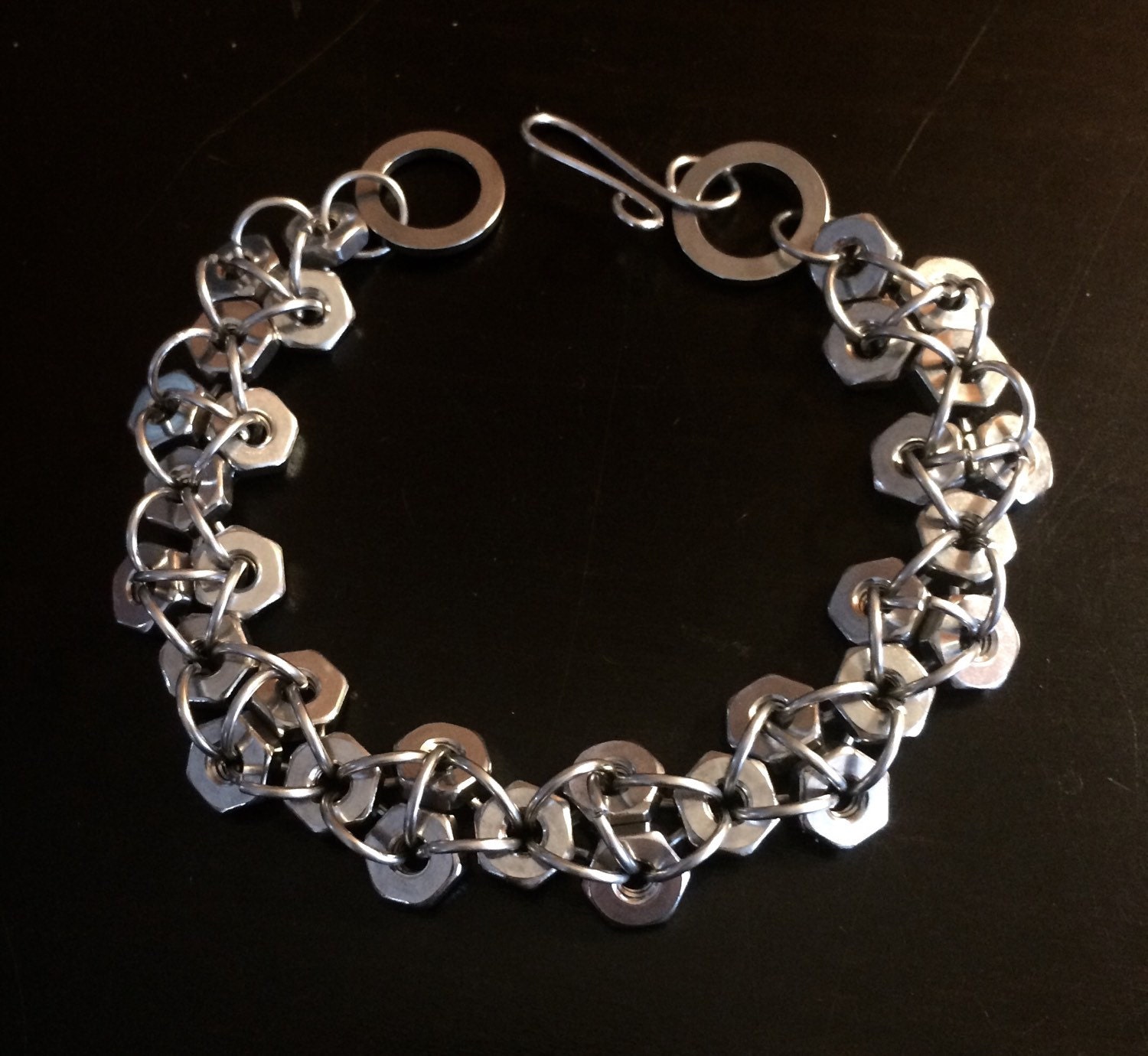 Handmade Stainless Steel Chainmaille Bracelet by AZCopperCreations
