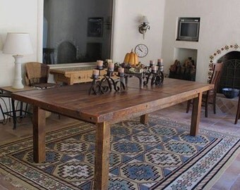Rustic Reclaimed Barnwood Farmhouse Dining Table
