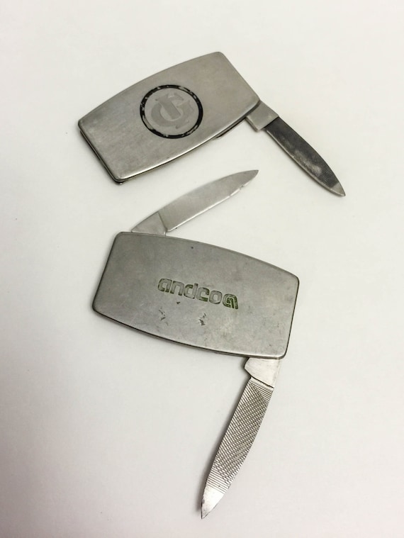 SALE Vintage Zippo Pocket Knife Set by PickingPittsburgh on Etsy