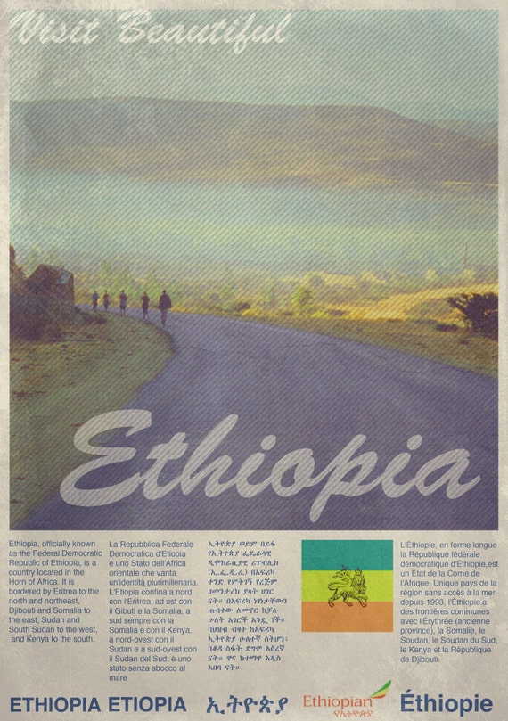 ethiopia travel poster