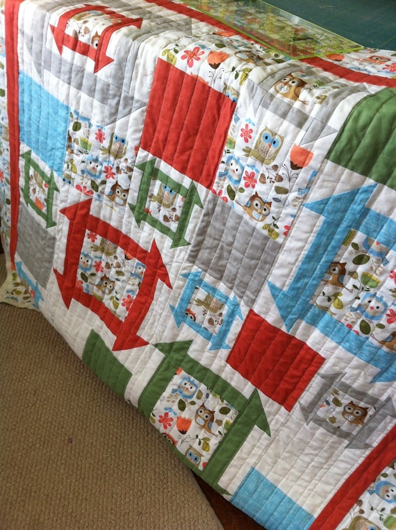 owl-modern-baby-quilt-churn-dash-monkey-wrench-by-pamelaquilts