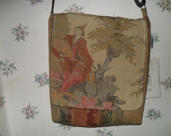 Japanese Tapestry Messenger Bag
