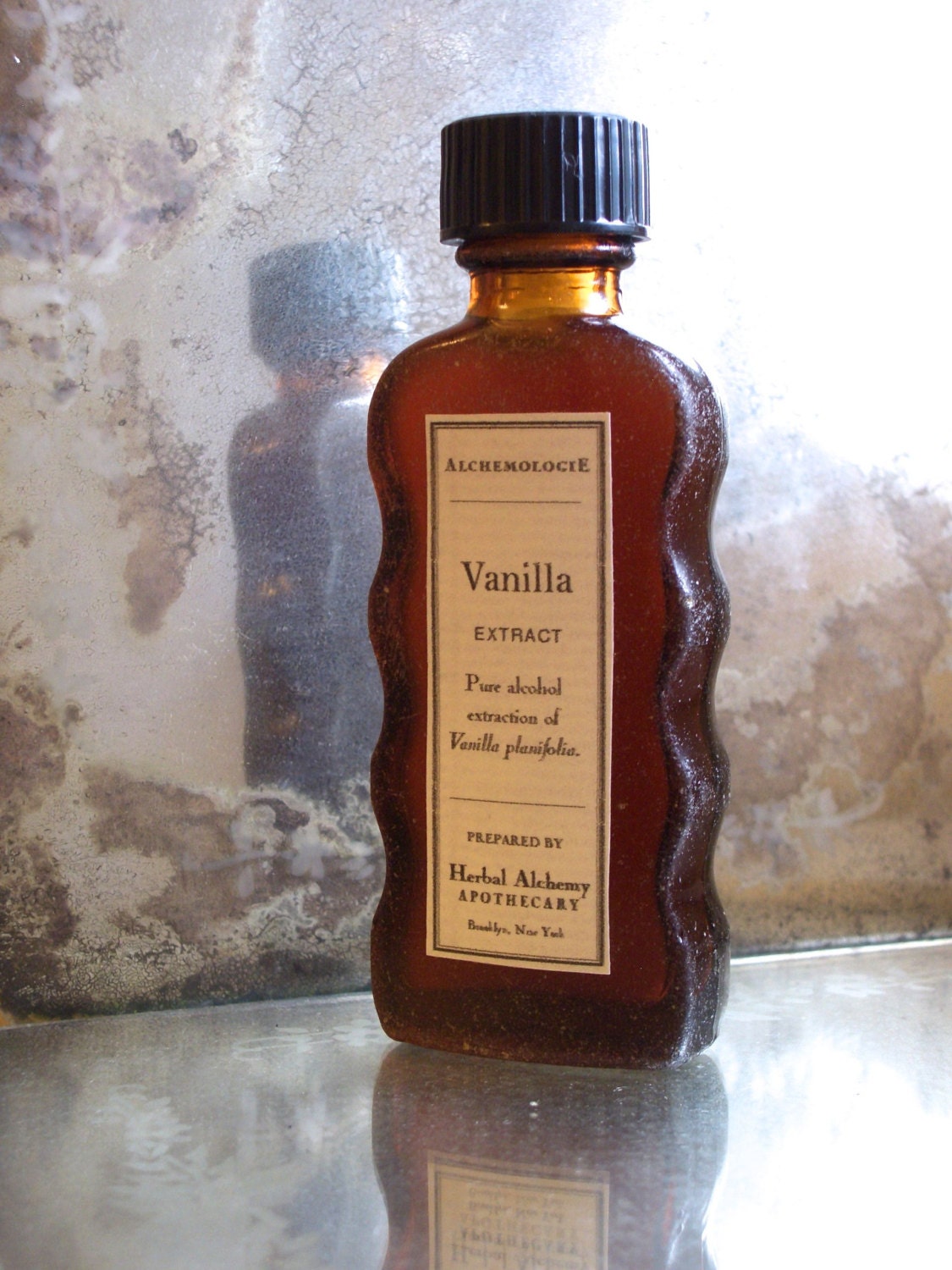 Vanilla Extract in a Vintage Bottle Artisanal Handmade Small