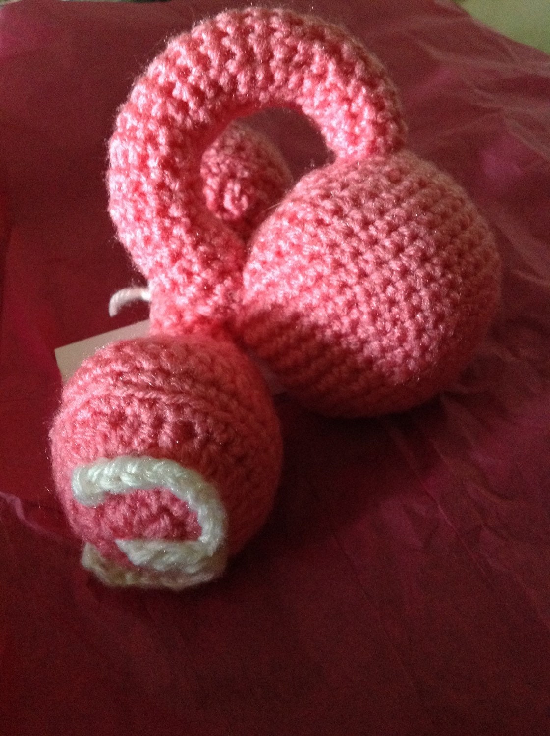 Fitness baby rattle kettlebell and dumbell set pink