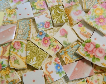 China Mosaic Tiles - Cottage Chic Collection - 130 Mosaic Tiles