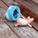 Parachuting Flying Pig Mobile - Needle Felted Whimsy for Nursery or Office