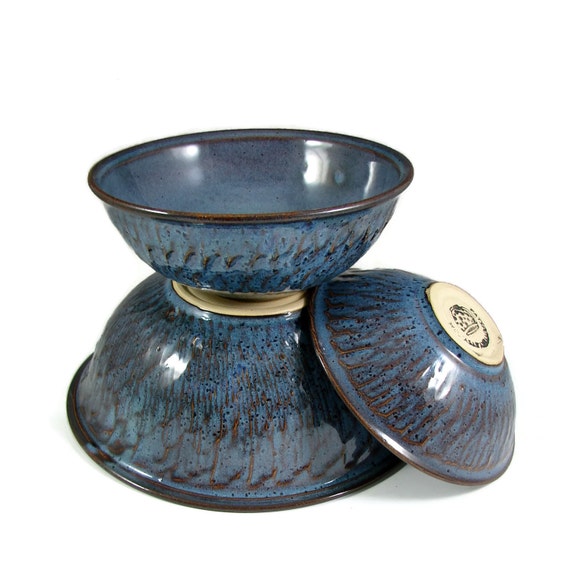 Nesting Ceramic Bowl Set Pottery nesting Bowls Three Piece