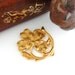 BRASS (2 Pieces) Shamrock ~ Four Leaf Clover Stampings - Jewelry Ornament Findings (FA-6051) #