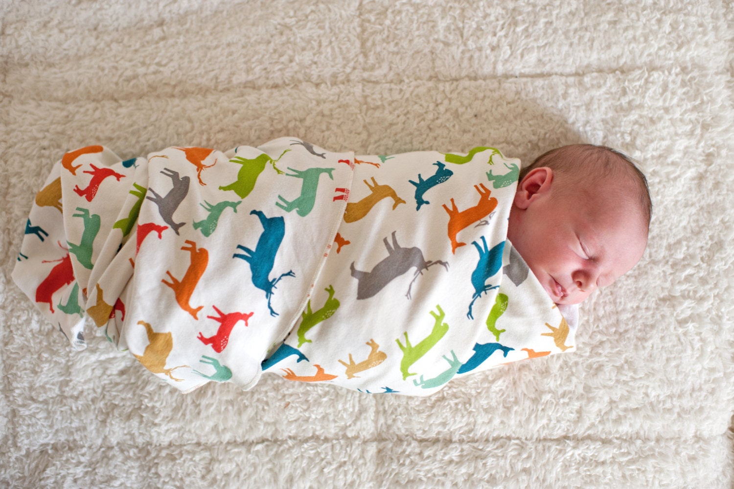 Organic Elk Grove Knit Cotton XL Swaddle Blanket