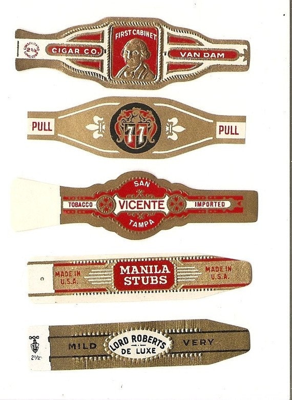 270 CIGAR BAND Labels new old stock cigar bands lithographed