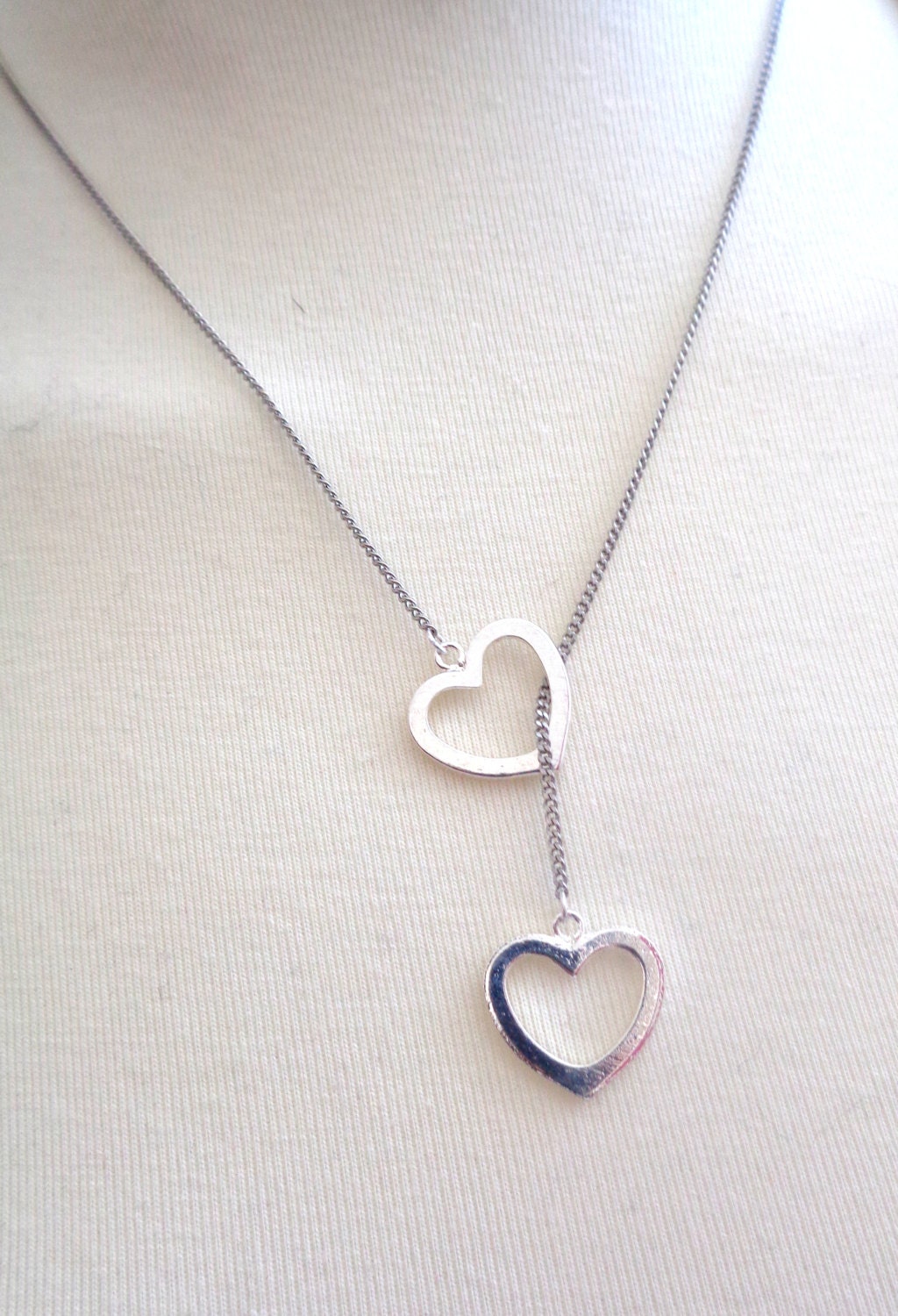 Heart lariat necklace Clearance