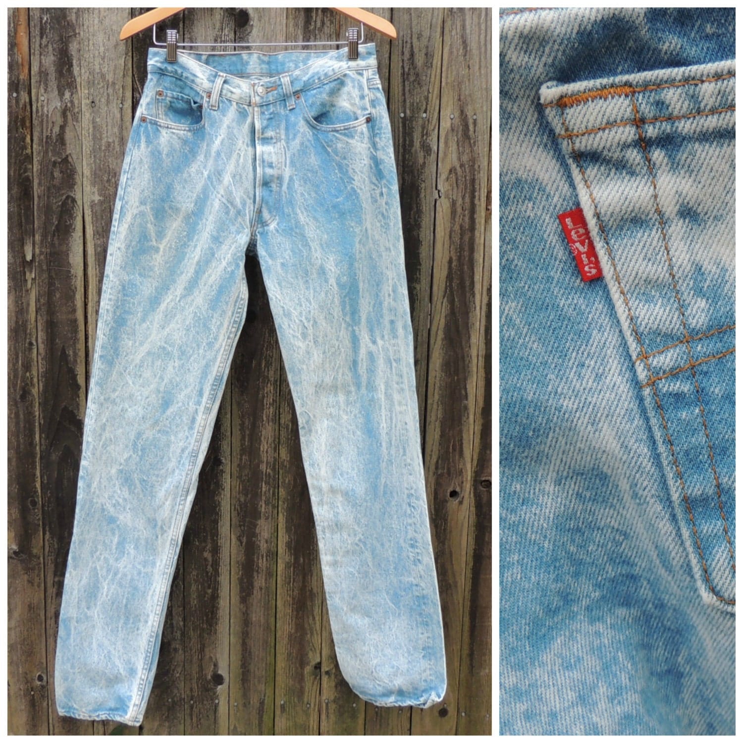 levi's 90's 501 jeans in mid wash blue