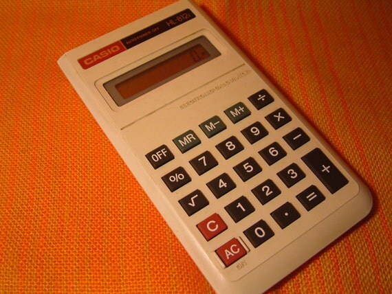 retro casio calculator