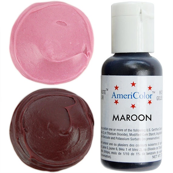 maroon icing maroon icing