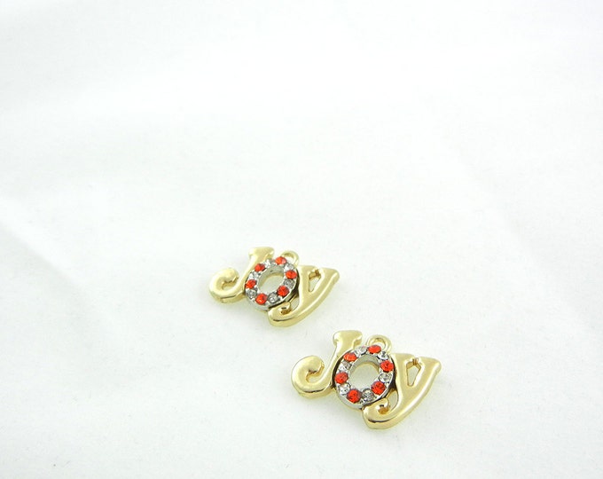 Pair of Gold-tone Joy Charms