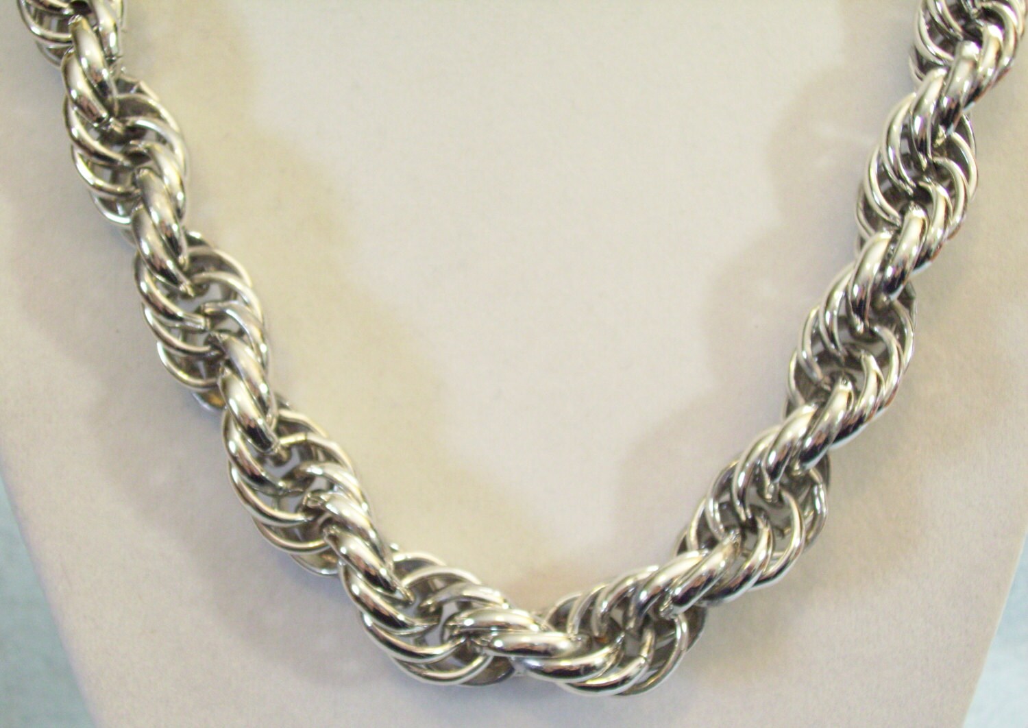 Silver thick rope chain Clearance