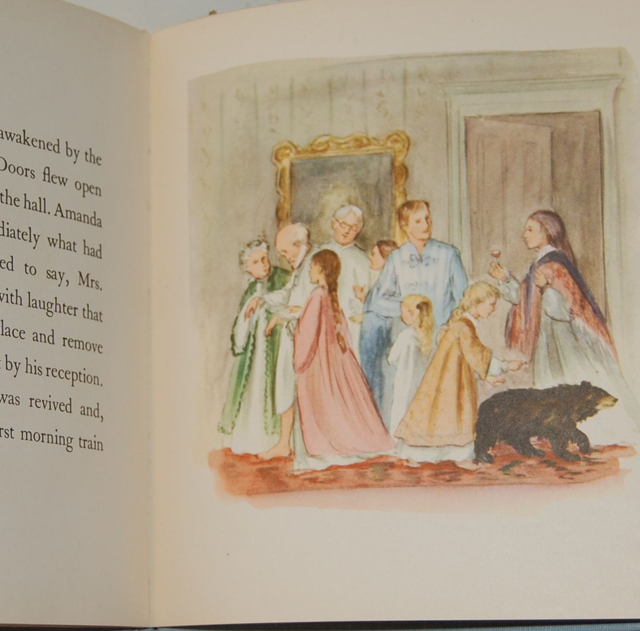 Rare Hand Signed Tasha Tudor Book AMANDA AND The BEAR 1951 1st