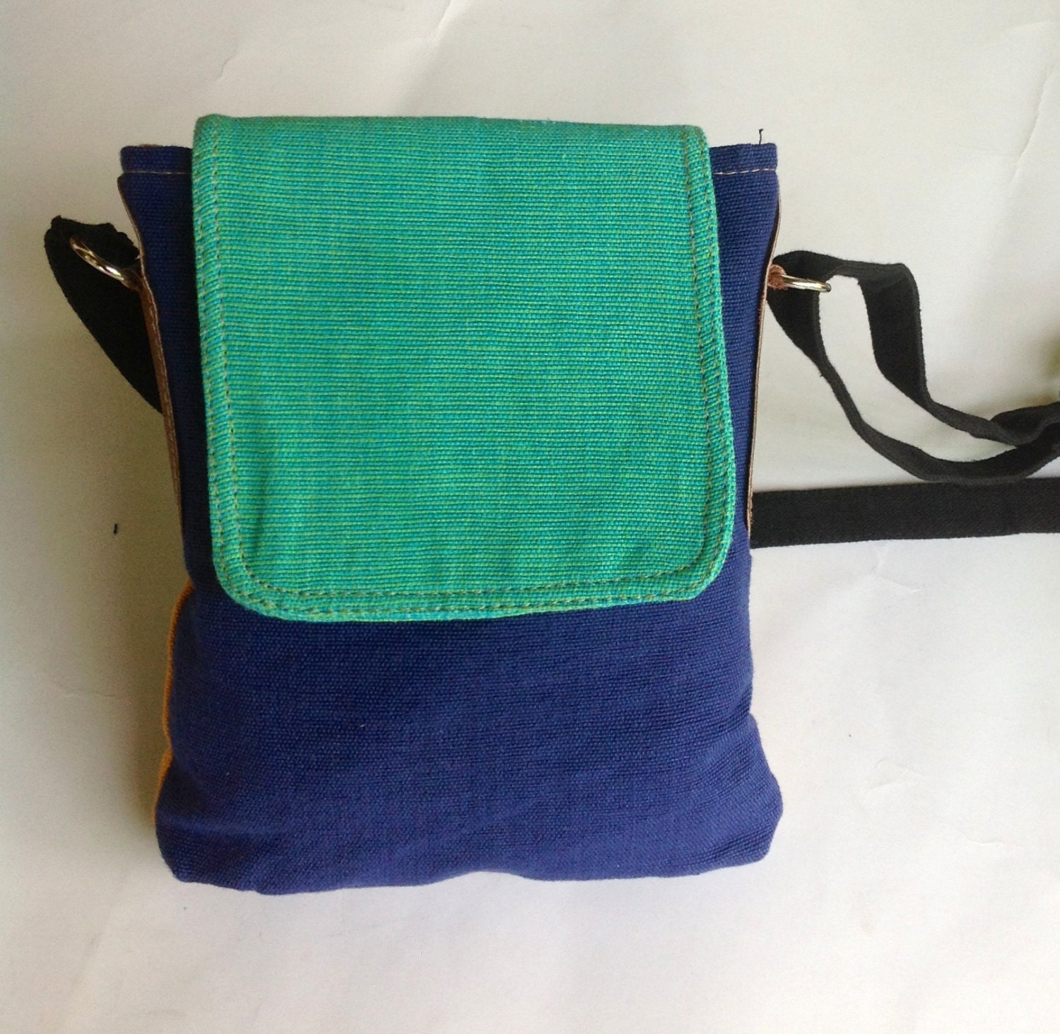 Sling Bag Cotton Cloth Bag Woven Cotton Hip Bag by Snazzyliving