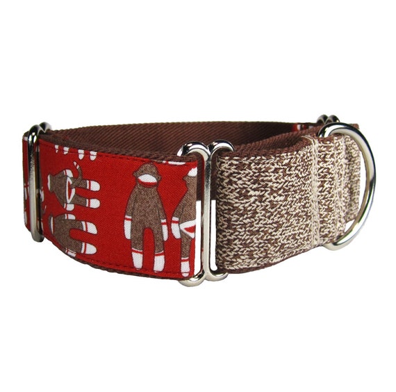 Martingale Dog Collar Greyhound Dog Collar Red by KnineCouture
