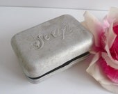 Vintage Tin Soap Container Travel