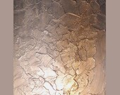 Original abstract painting palette knife metallic impasto modern contemporary art by Carol Lee