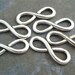 6 Silver Infinity Eternity Connectors Links Charms