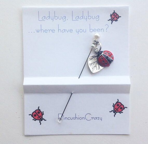 Ladybug Stick Pin Embellishment Pin Dress up your