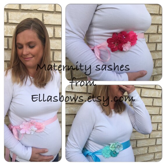 Maternity Sash.ON SALE.Pregnancy sash...Custom Sash Maternity belt