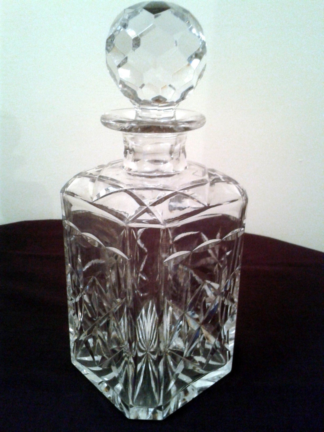 crystal decanter vintage