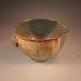 Batter Bowl in Shino and Steel Gray Shino Glaze
