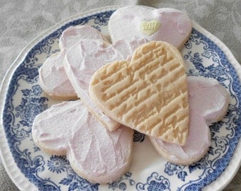 Six Fake Valentine Heart Shaped Cookies Food Staging Home Staging Decor