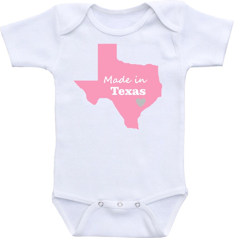 Made in Texas or any state onesie ® brand Gerber by clippycabin