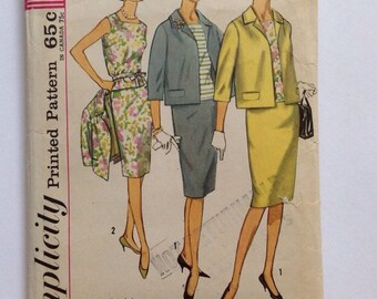 Vintage Simplicity 4800 Misses' Jackie O Suit and Blouse • size 12