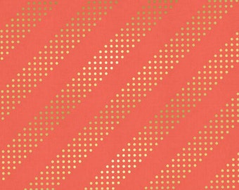 Cotton + Steel - Basics Collection - Dottie in Gelato Gold Metallic