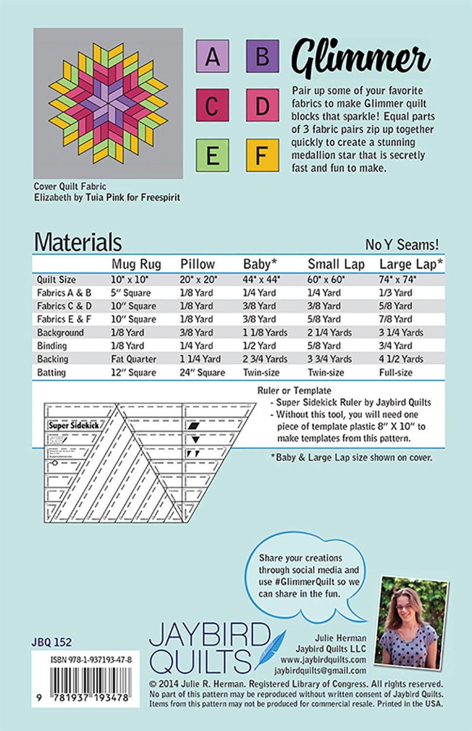 Glimmer Quilt Pattern by Jaybird Quilts from ModernQuilter on Etsy Studio