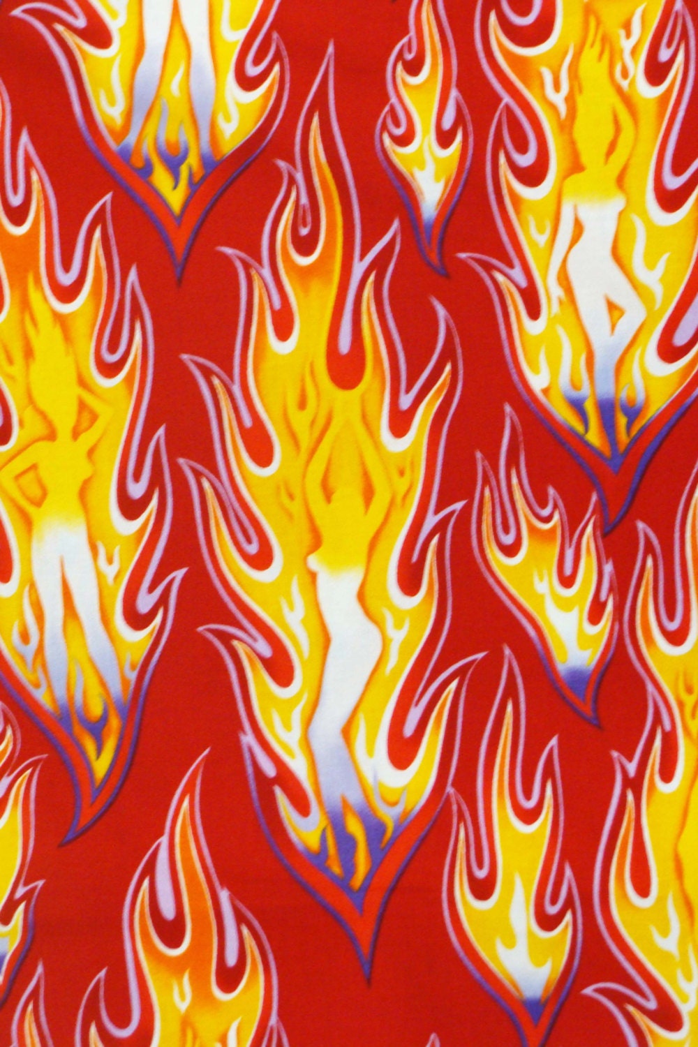 Pin Up Pattern Fabric | flame pin up girls pattern fabric 18 x 44 half Pin Up Pattern Fabric | flame pin up girls pattern fabric 18 x 44 half