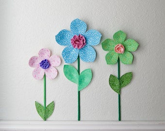 Popular items for flower wall decals on Etsy