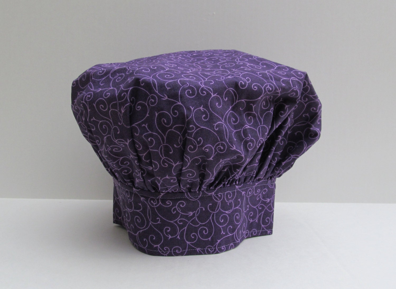 Purple Chef Hat Purple Swirl Bakers Hat