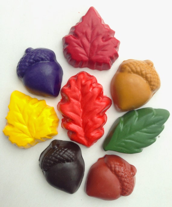 Crayons Natural Eco Friendly Handmade Soy Crayons Leaves and