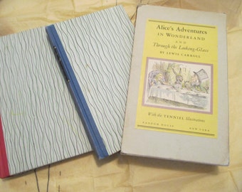 2 Book Set -Alice in WONDERLAND - Through the LOOKING GLASS-Random House